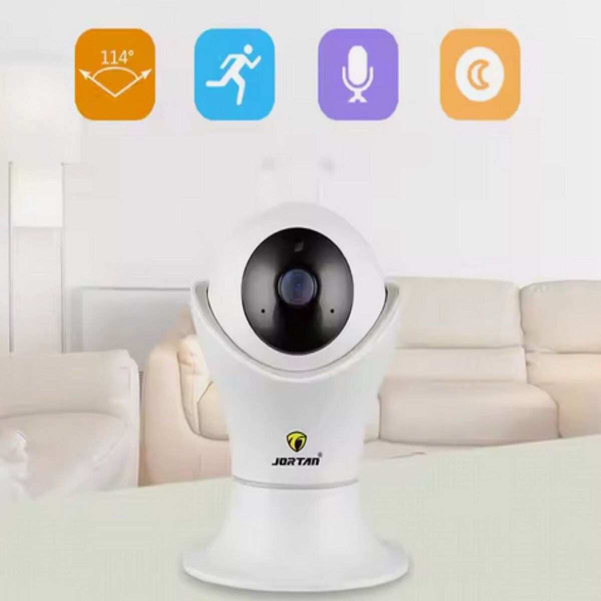 CAMÉRA IP WIFI ROBOTISÉE VIDÉOSURVEILLANCE INTELLIGENTE SÉCURITÉ MAISON 8165HP
