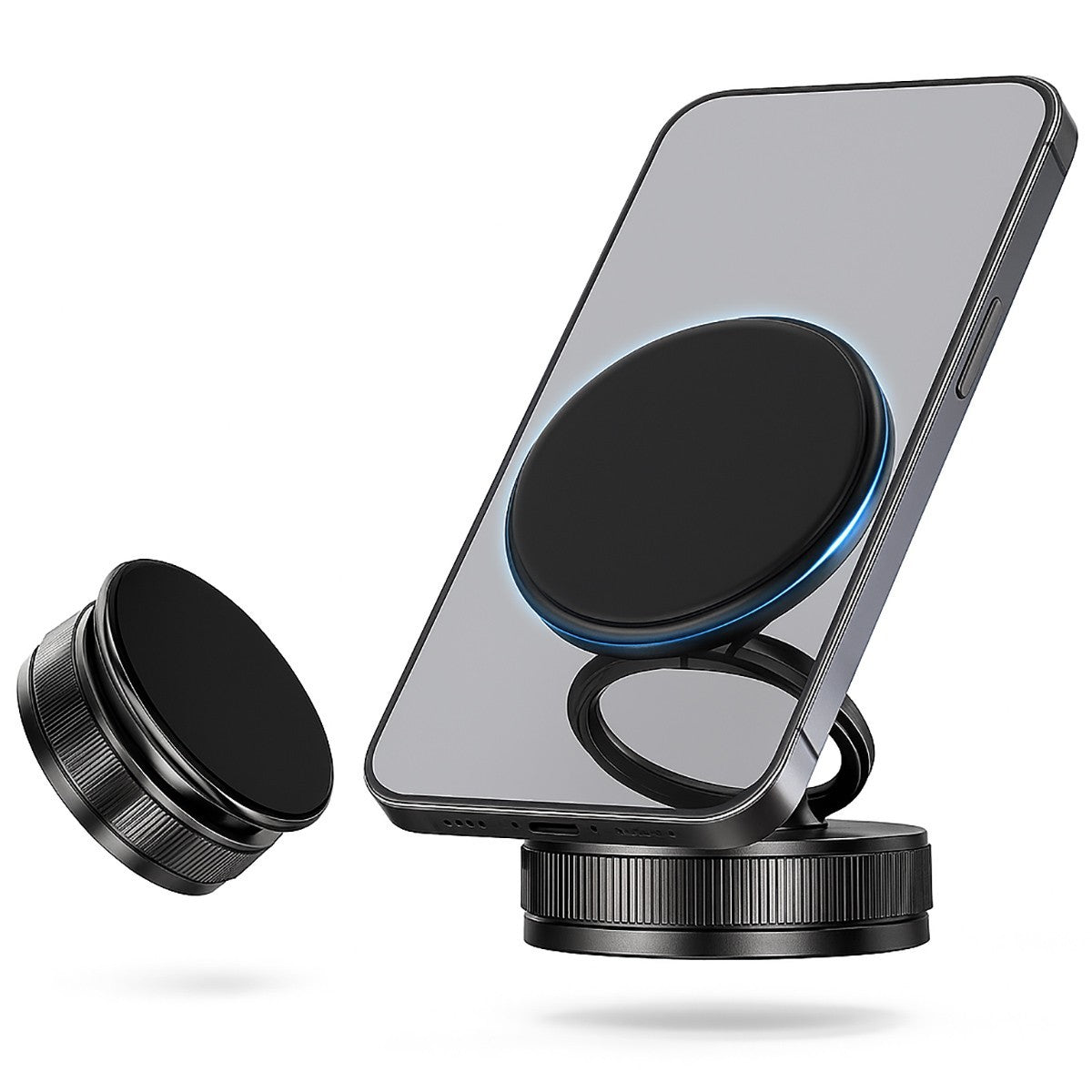 SUPPORT VOITURE MAGNÉTIQUE smartphone ASPIRE MAGSAFE CERCLE ROTATIF ROTATION 360
