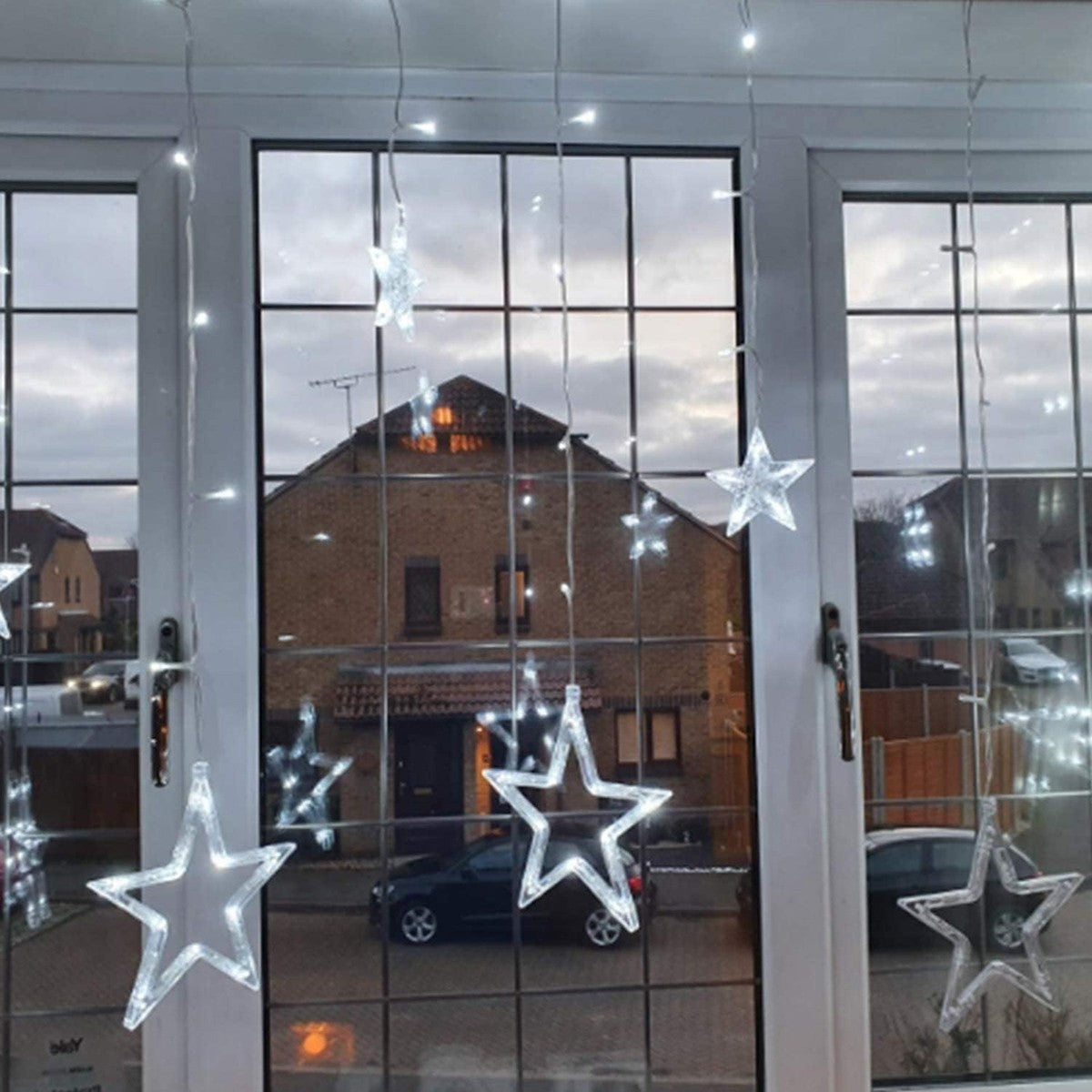 GUIRLANDE LUMINEUSE ÉTOILE BLANC FROID ÉTOILES LED NOËL FÊTES DÉCORATIONS