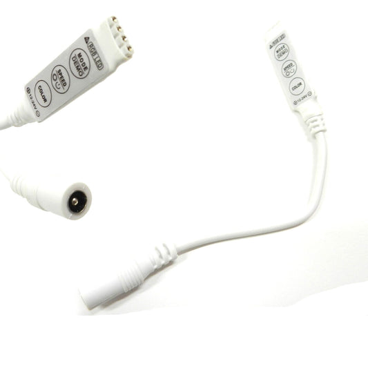 DRIVER CONTROLLO STRISCIA LED RGB 4 PIN SELEZIONE LUCI VELOCITA'  EFFETTI 12 24V