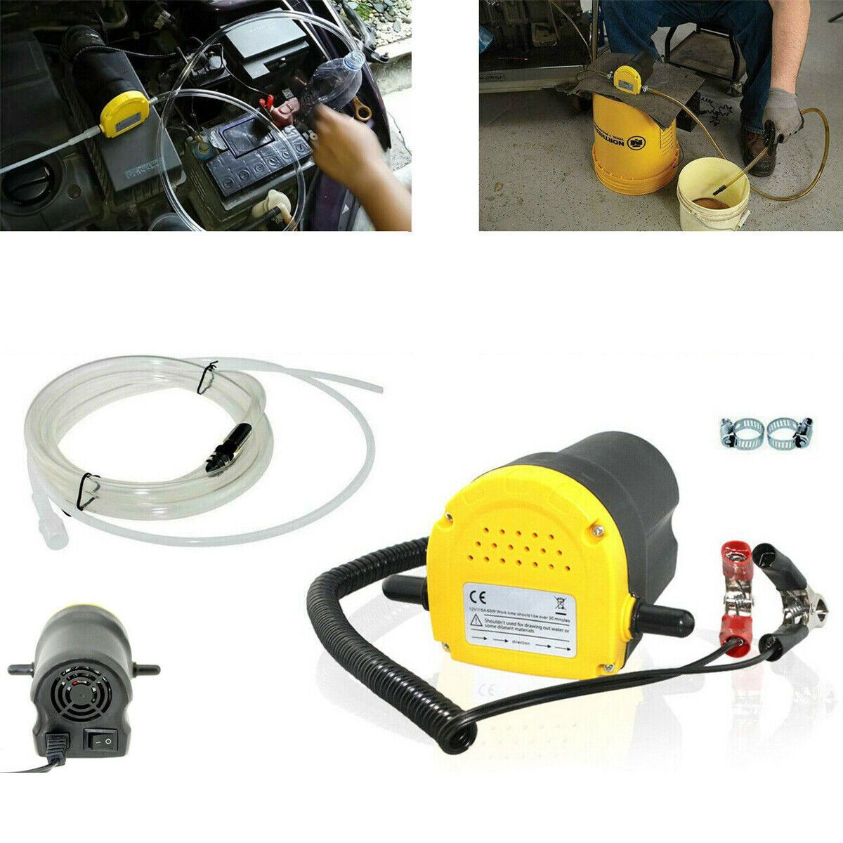 KIT POMPA ASPIRAZIONE ESTRAZIONE CAMBIO OLIO GASOLIO DIESEL ELETTRICA 12V AUTO