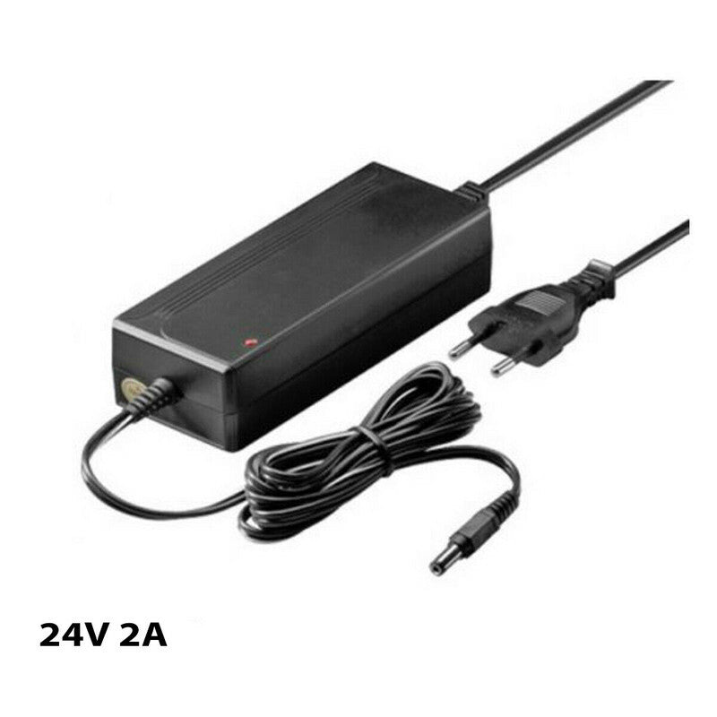 ALIMENTATION TRANSFORMATEUR 24V 2A 48W BANDE LED CAMÉRAS DVR STABILISÉ