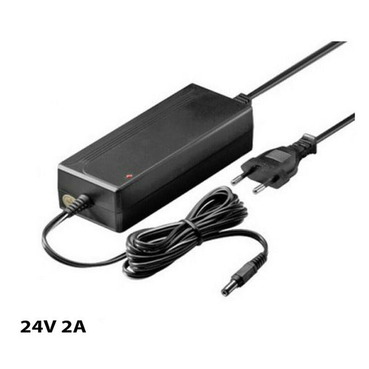 ALIMENTATION TRANSFORMATEUR 24V 2A 48W BANDE LED CAMÉRAS DVR STABILISÉ