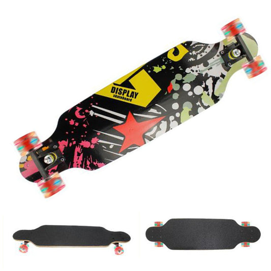 SKATEBOARD SKATE EN BOIS IMPRIMÉ COLORÉ ENFANTS ADOLESCENTS 80CM 06060