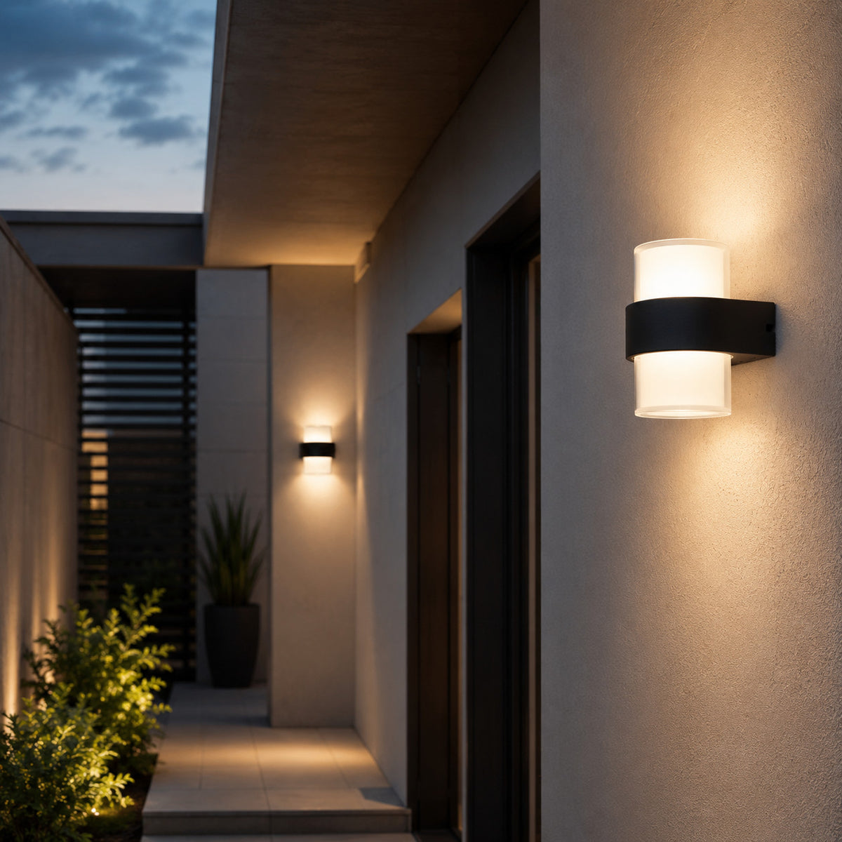 APPLIQUE LED 10W ESTERNO LAMPADA PARETE NERO IP65 3000K 4000K 6000K ET-31699