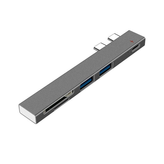 HUB USB C 5 IN 1 TIPO C MULTIPORTA USB 3.0 LETTORE CARD ADATTATORE Q-HUB810