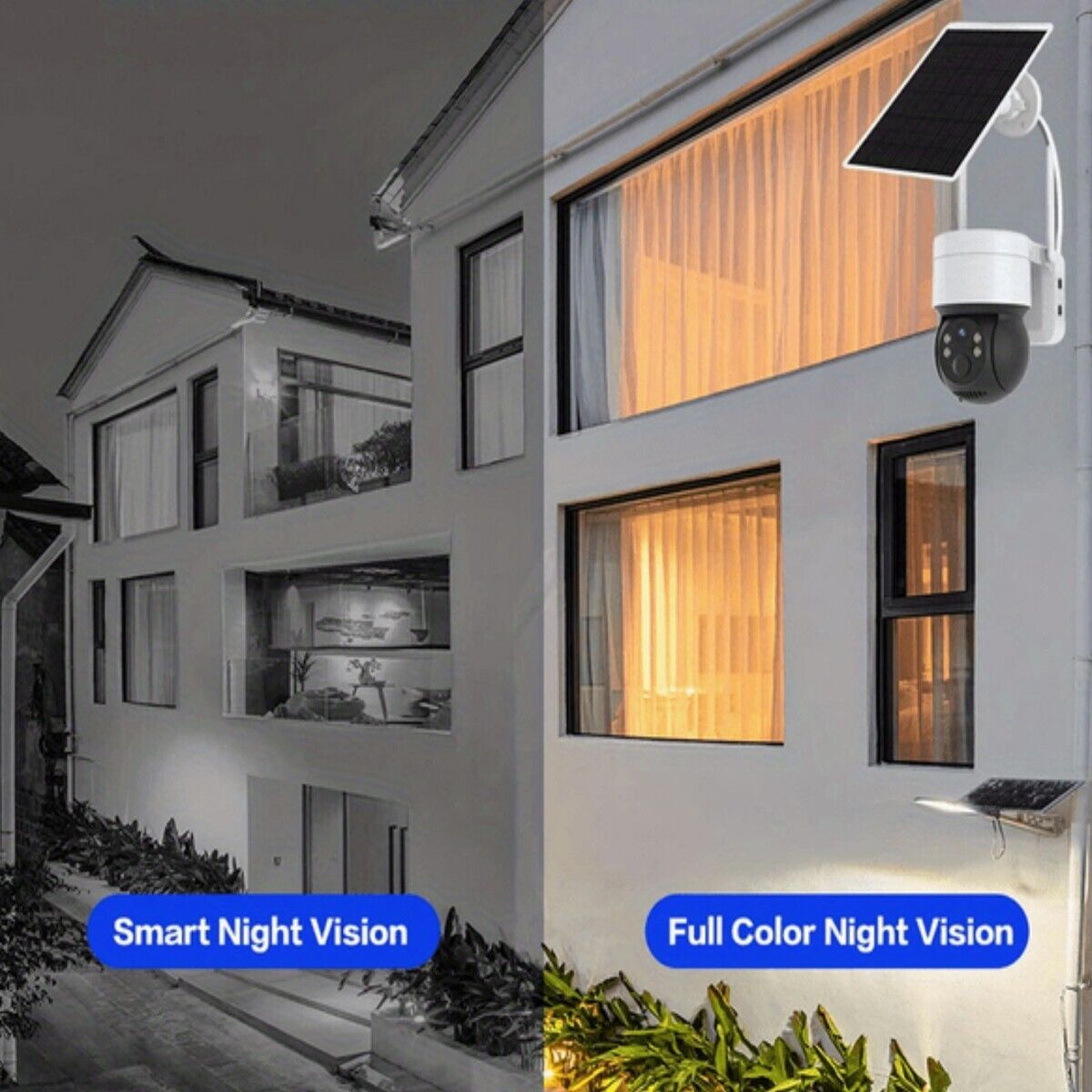 TELECAMERA VIDEOSORVEGLIANZA PANNELLO SOLARE WIFI SICUREZZA ALLARME JT-8258T