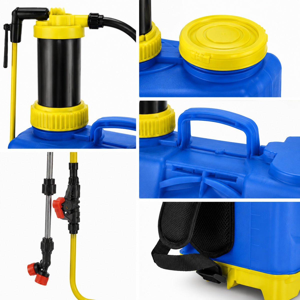 POMPA IRRORATRICE A SPALLA 16 L SPRAYER MANUALE PER GIARDINO ORTO DISERBO
