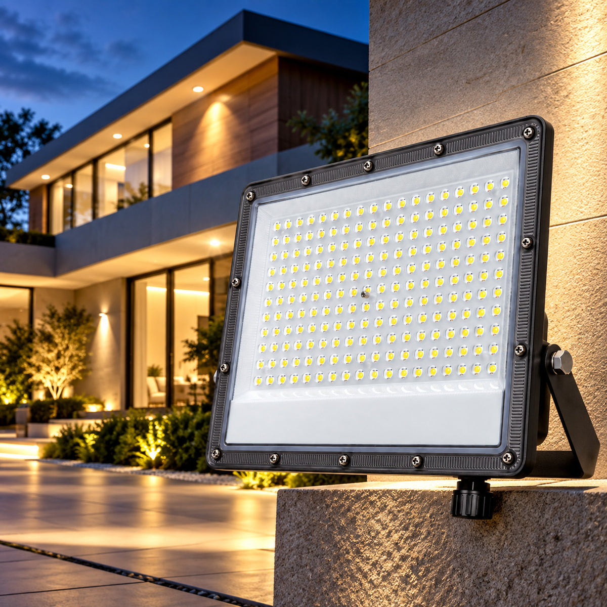 FARO LED 150W ESTERNO IP65 FARETTO GIARDINO 3CCT 3000K 4000K 6500K LUCE ET-31769