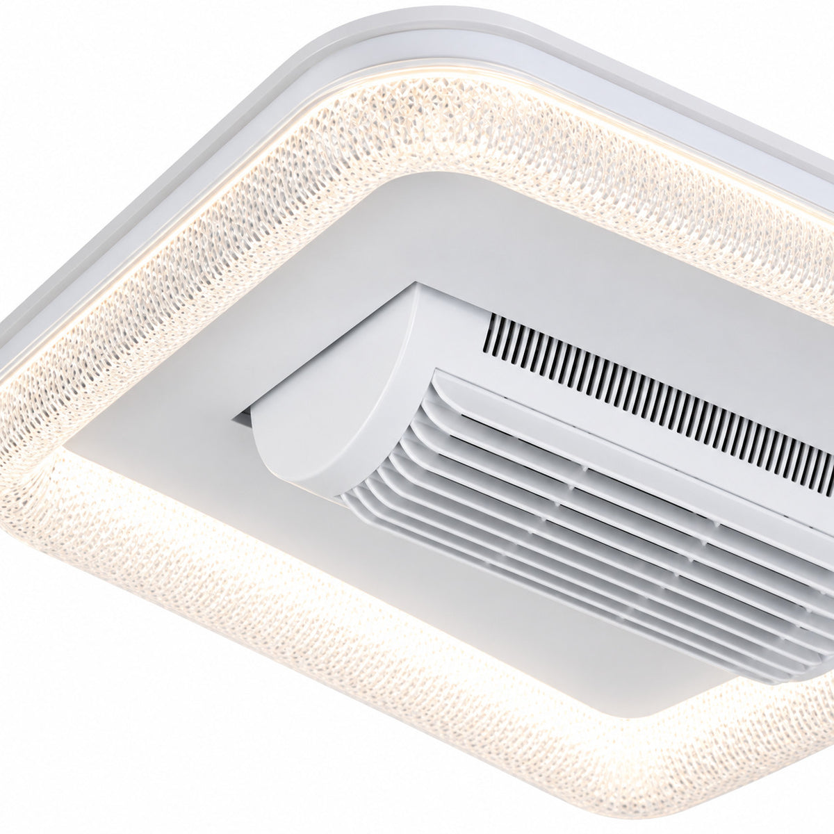 PLAFONIERA LED CON VENTILATORE 36W 500MM SENZA PALE LUCE CALDA FREDDA