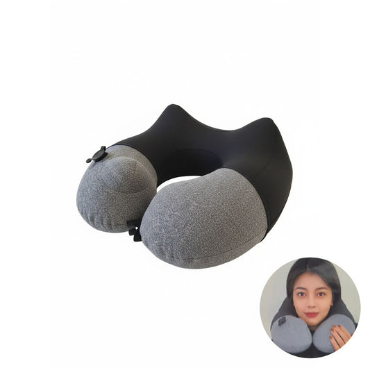 OREILLER DE VOYAGE AUTOGONFLANT POUR ENFANTS COU POMPE MÉMOIRE DE FORME BÉBÉ KLW01
