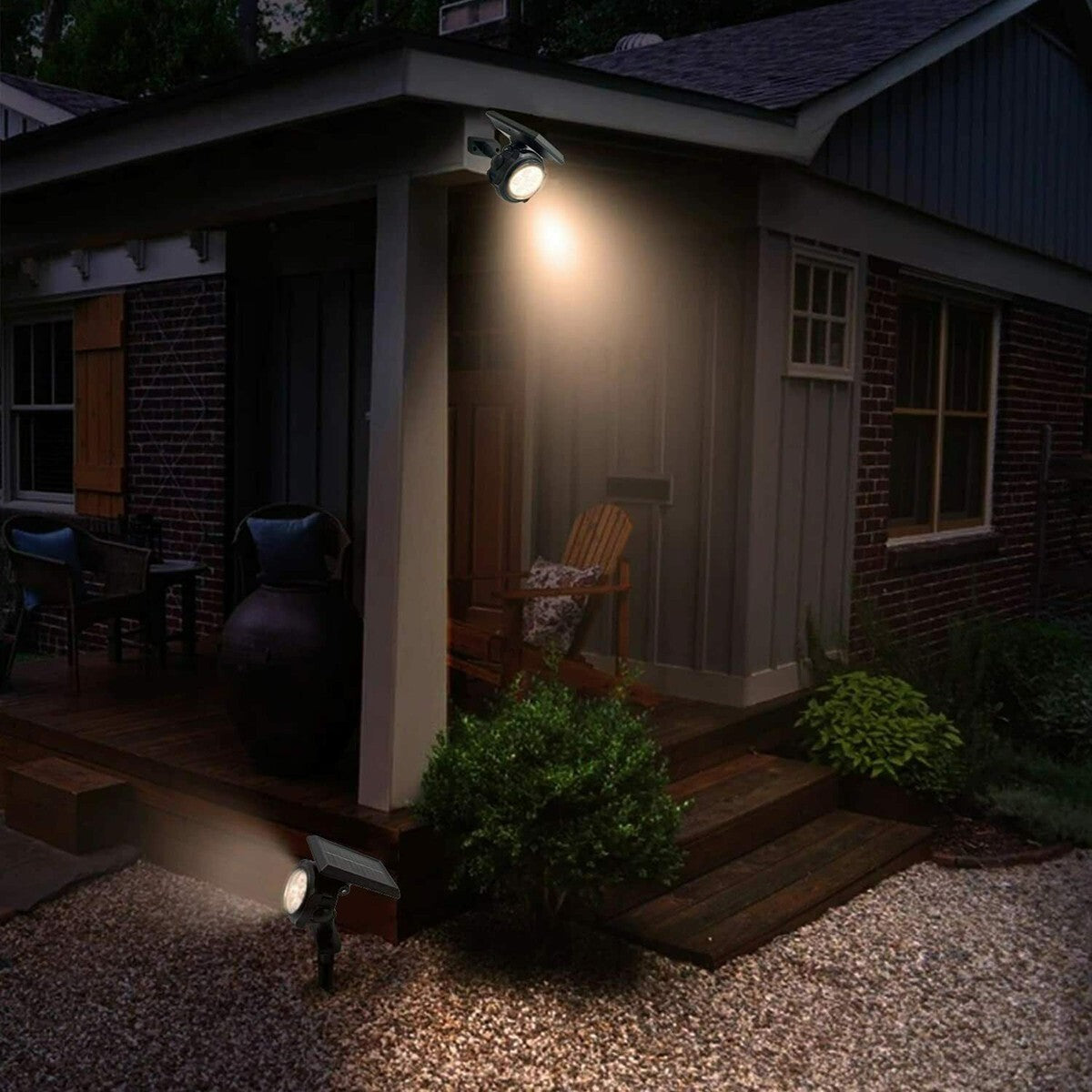 PIQUET DE JARDIN SOLAIRE 26 LED SMD LUMIÈRE FROIDE DÉTECTEUR DE MOUVEMENT B0393