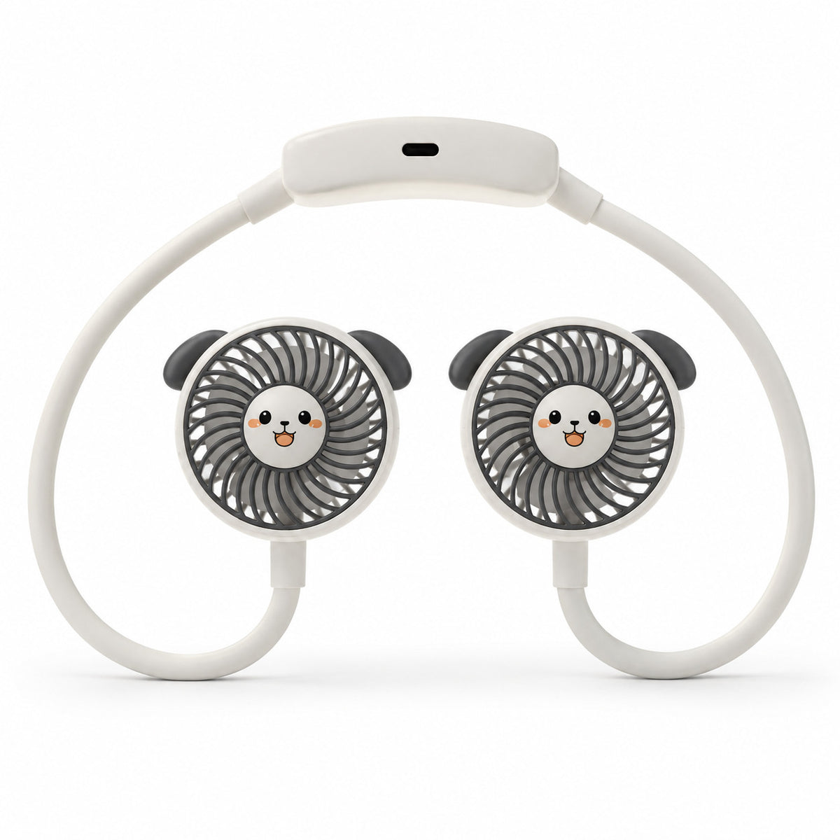 VENTILATORE COLLO PALE PORTATILE RICARICABILE SPORT 3 VELOCITÀ AS-07113