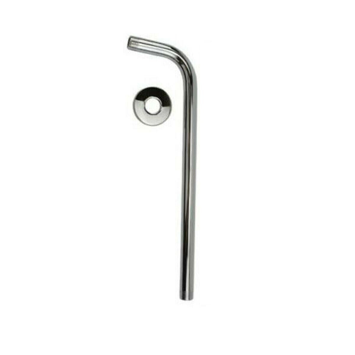 BRAS DE DOUCHE ACIER CHROMÉ POUR POMME DE DOUCHE AMÉNAGEMENT SALLE DE BAINS UNIVERSEL 40CM