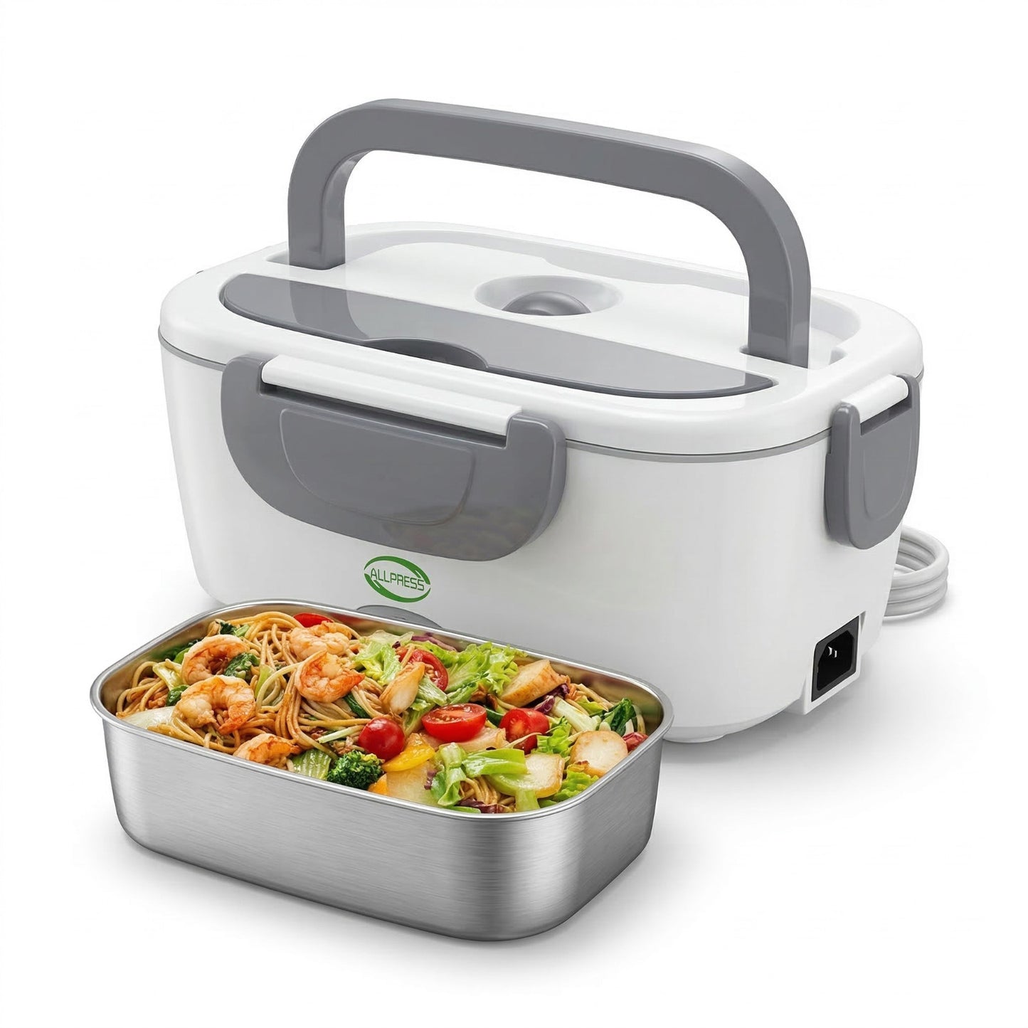 SCALDAVIVANDE ELETTRICO PORTATILE 1.5L 60W PORTAPRANZO RISCLADA TERMICO AS-08128