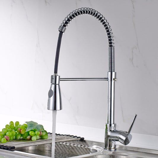MITIGEUR ÉVIER CUISINE DOUCHETTE PROFESSIONNELLE ÎLOT CHROMÉ ROBINET LAVABO