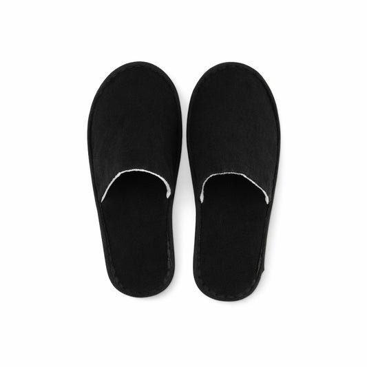 2 PAIA CIABATTE MONOUSO HOTEL SPA PANTOFOLE ANTISCIVOLO UNIVERSALI NERO 90127