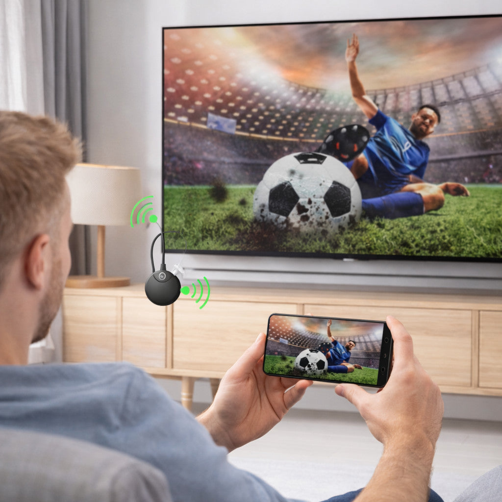 TRASMETTITORE RICEVITORE IMMAGINI VIDEO WIFI 1080P HD DONGLE TV HDMI MEDIA 4K