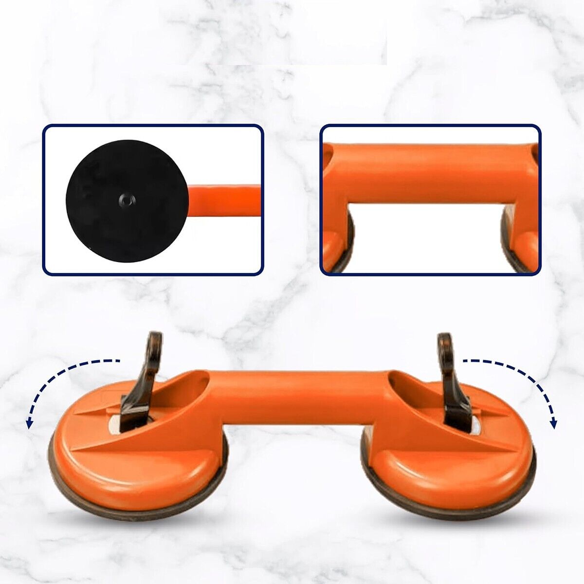 MANIGLIA MANIGLIONE DI SICUREZZA 4" ANZIANI DISABILI DA VASCA DOCCIA A VENTOSA