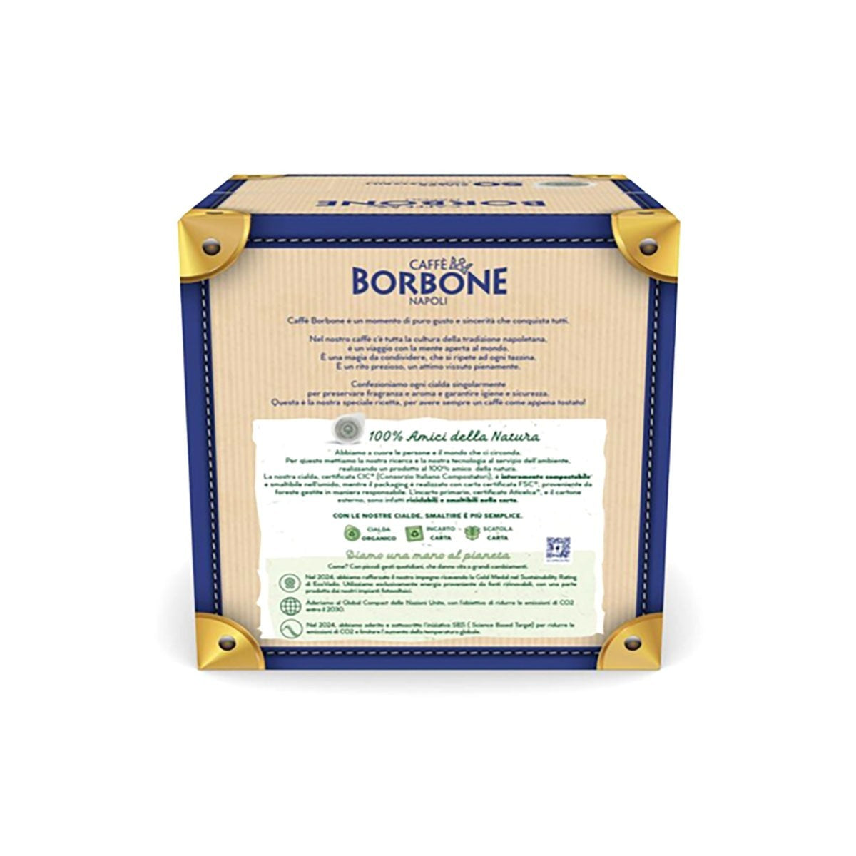 CAFFÈ BORBONE NAPOLI MISCELA LIGHT 50 CIALDE ESE 44MM COMPOSTABILI MONODOSE