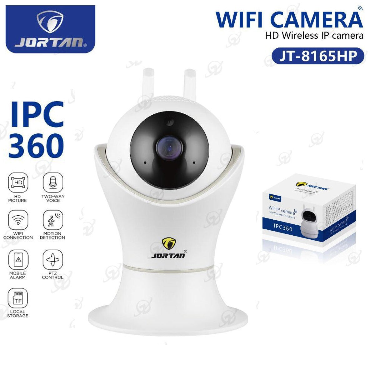 CAMÉRA IP WIFI ROBOTISÉE VIDÉOSURVEILLANCE INTELLIGENTE SÉCURITÉ MAISON 8165HP