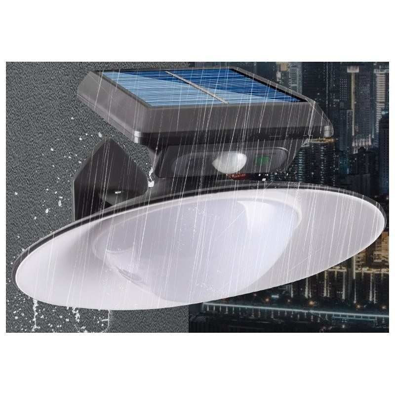 LAMPADARIO FARO SOLARE 20CM CON SENSORE DI MOVIMENTO PER ESTERNO TELECOMANDO