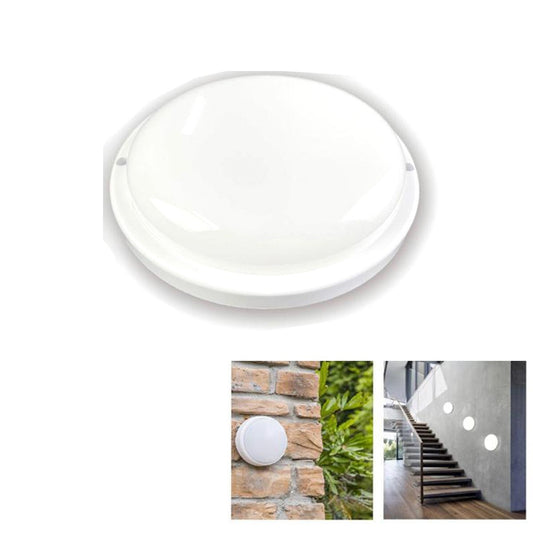 PLAFONIERA APPLIQUE LED SOFFITTO IP65 12W LUCE BIANCO FREDDO 6500K FC-101