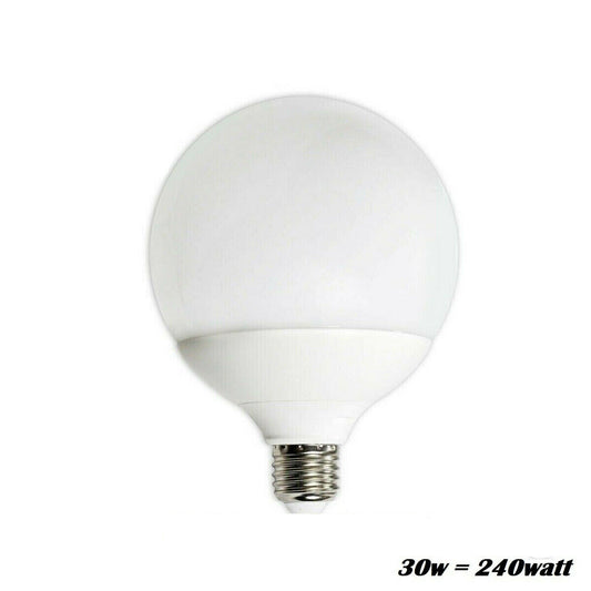AMPOULE LED 2835 E27 BULBE GLOBE 30W=240W LUMIÈRE MAISON 6000K BLANC FROID