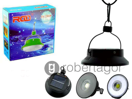 LAMPE PANNEAU SOLAIRE RECHARGEABLE SUSPENSION USB LED CAMPING JARDIN