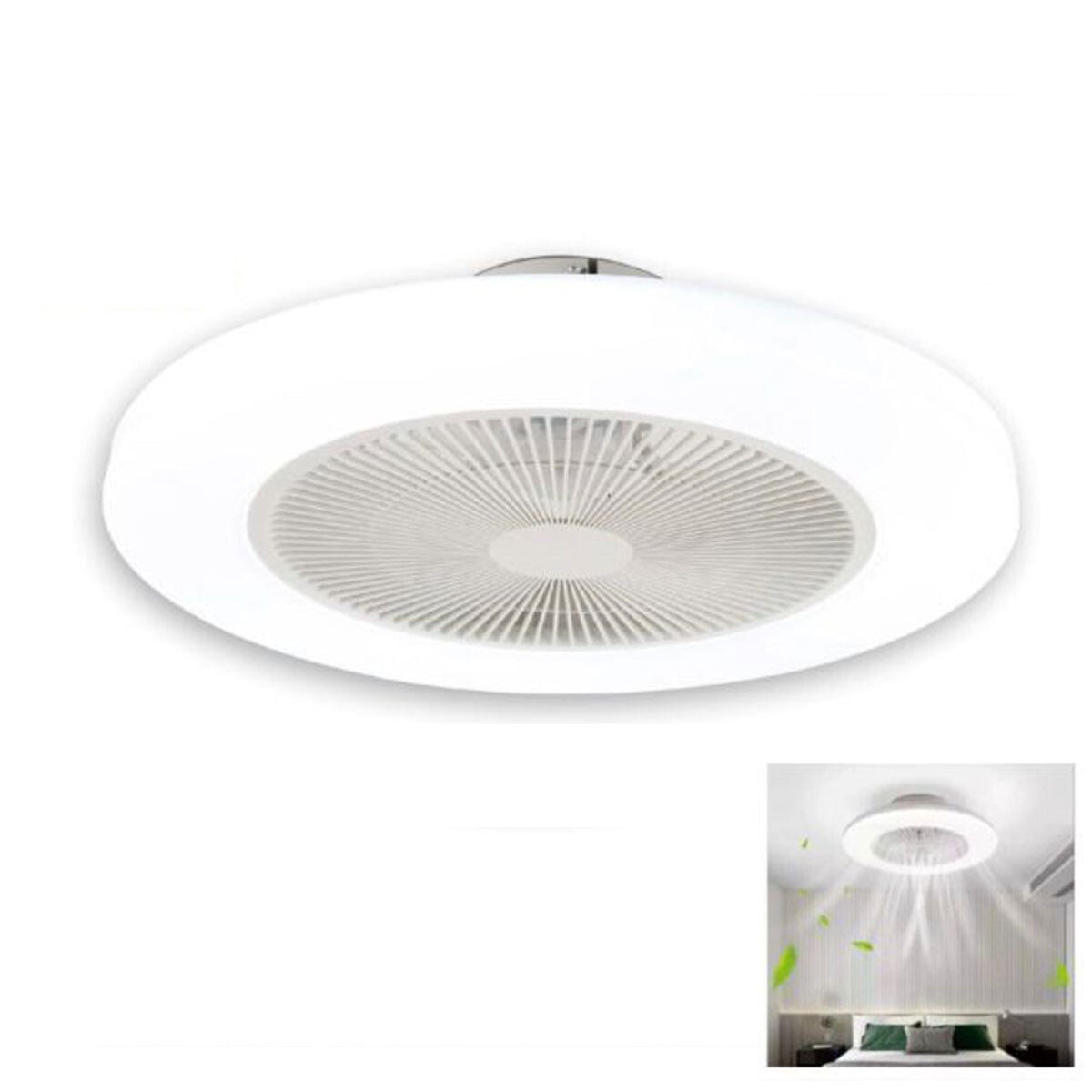 VENTILATORE SOFFITTO LUCE LED BIANCO CALDO FREDDO PLAFONIERA LAMPADARIO SMART