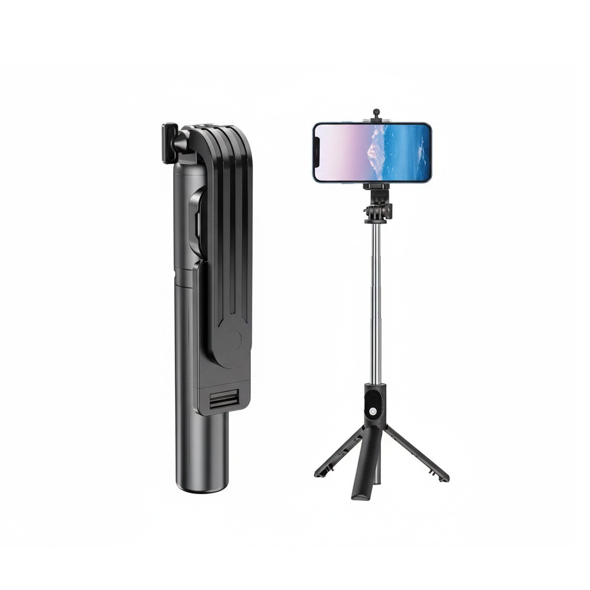 BASTONE SELFIE STICK WIRELESS SMARTPHON BLUETOOTH E TREPPIEDE TELECOMANDO 05680