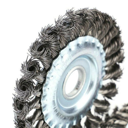 BROSSE CIRCULAIRE MÉTALLIQUE EN FER DISQUE MEULEUSE 125MM 5"