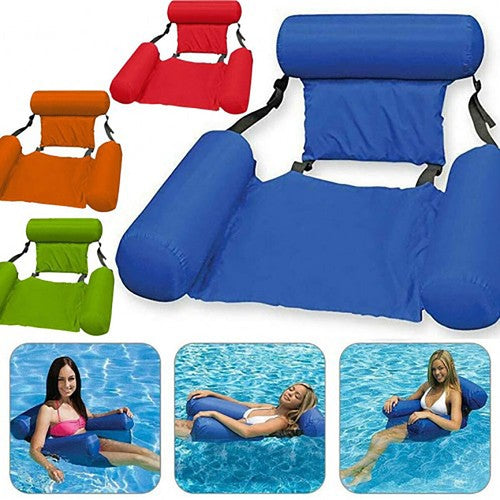MATELAS GONFLABLE MER FLOTTANT POUR RELAXATION CHAISE FAUTEUIL PISCINE CONFORT
