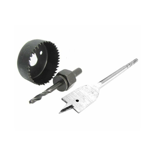 SET PUNTE TRAPANO PIATTA DA 22 CON TAZZA DA 55 PER LEGNO FORO ATTREZZI DRILL