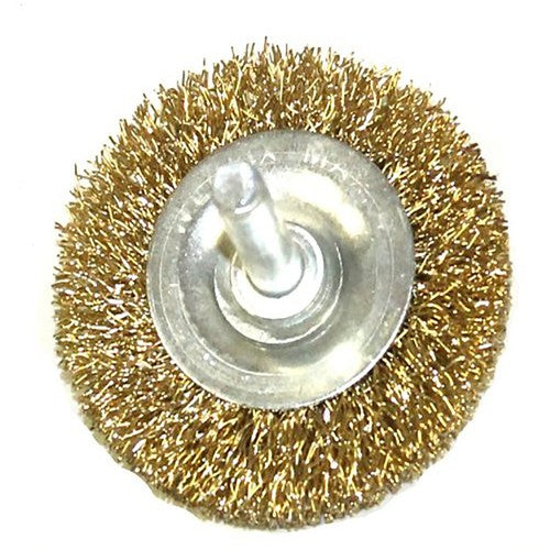 BROSSE MÉTALLIQUE ACIER LAITON DÉCAPANTE 50MM POUR PERCEUSE