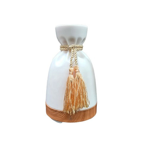 DIFFUSEUR D'ARÔMES EFFET BOIS AROMATHÉRAPIE HUMIDIFICATEUR USB 7 COULEURS LED 140 ML