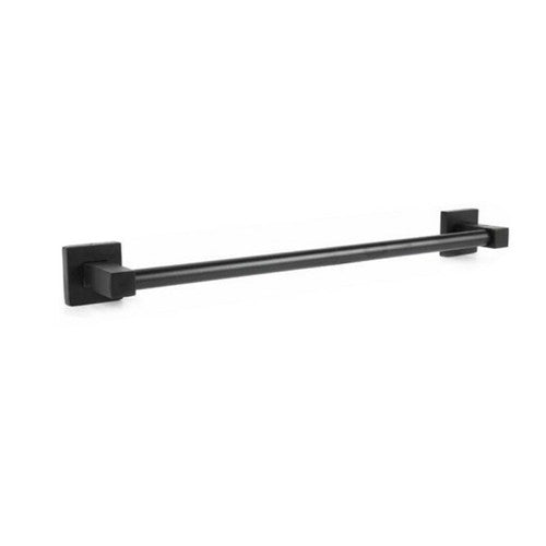PORTE-SERVIETTES TRINGLE SUPPORT 40CM SALLE DE BAIN MURAL SERVIETTE MAISON NOIR 02107