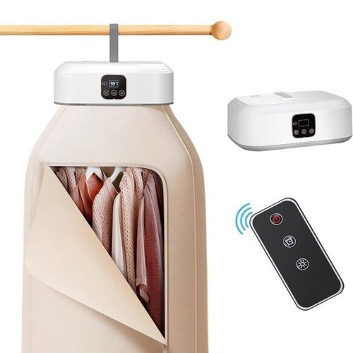 SÈCHE-LINGE ÉLECTRIQUE PORTABLE PLIABLE AVEC TÉLÉCOMMANDE