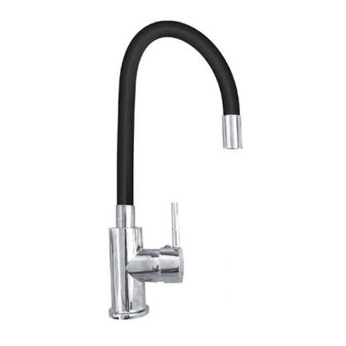MITIGEUR COL DE CYGNE HAUT FLEXIBLE ROBINET MONOCOMMANDE CUISINE NOIR 1987-1