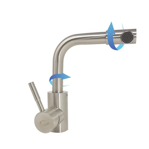 ROBINET MITIGEUR CUISINE ÉVIER MODERNE COL DE CYGNE PIVOTANT LAVABO MAISON S9005