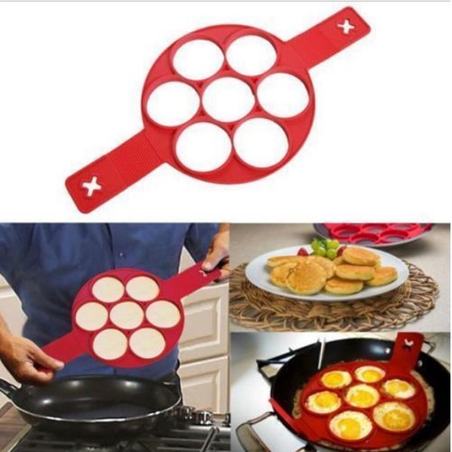 MOULE EN SILICONE ANTIADHÉRENT POUR PANCAKES, OMELETTES FLIPPIN FANTASTIC