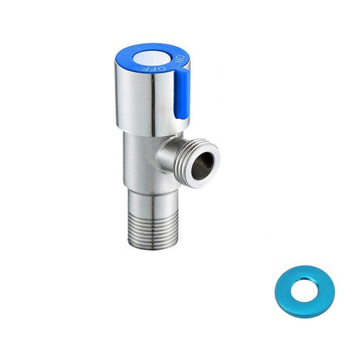 VANNE THERMOSTATIQUE ÉQUERRE RACCORD 1/2" ACIER INOXYDABLE RADIATEUR DGO-154
