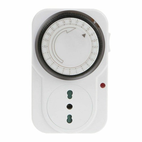 PRISE ÉLECTRIQUE AVEC MINUTEUR 230 V MINUTERIE 24 HEURES PROGRAMMABLE MANUEL