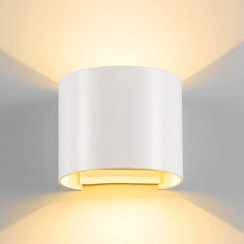 APPLIQUE LED COB LAMPADA PARETE 20W OVALE BIANCO LUCE CALDA INTERNO ESTERNO 19