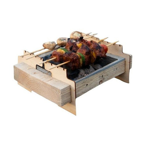 GRILLE PORTATIVE BARBECUE BBQ JETABLE EN BOIS ÉCO-RESPONSABLE POUR PÂQUES