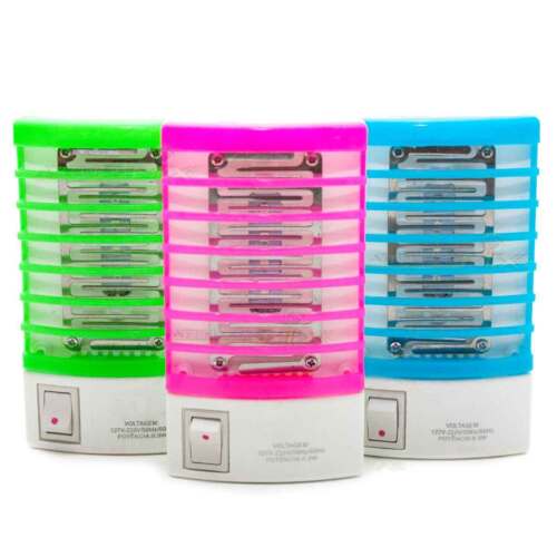 AMMAZZA ZANZARE ZANZARIERA ELETTRICA 4 LED FULMINATE LUCE CASA FULMINA ZANZARA