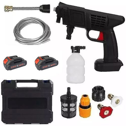 IDROPULITRICE PISTOLA PORTATILE BATTERIA PRESSIONE LAVAGGIO AUTO 48V