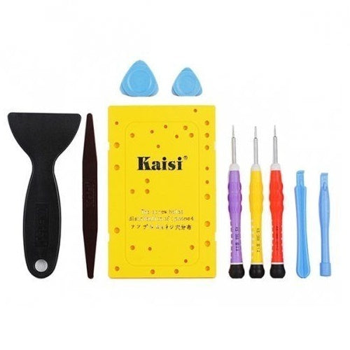 KIT RÉPARATION POUR IPHONE 4S SET 10 EN 1 PIÈCES TOURNEVIS MÉDIATORS OUVERTURE LEVIERS