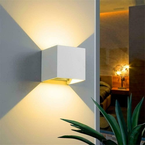 APPLIQUE CUBO LED 10W SPOT MURAL LUMIÈRE BLANCHE CHAUDE 3000K