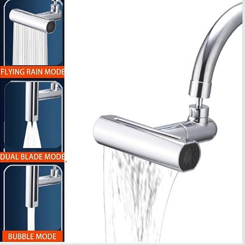 RALLONGE DE ROBINET DE CUISINE ÉVIER SALLE DE BAIN CASCADE 4 EN 1 ROTATIF 360°